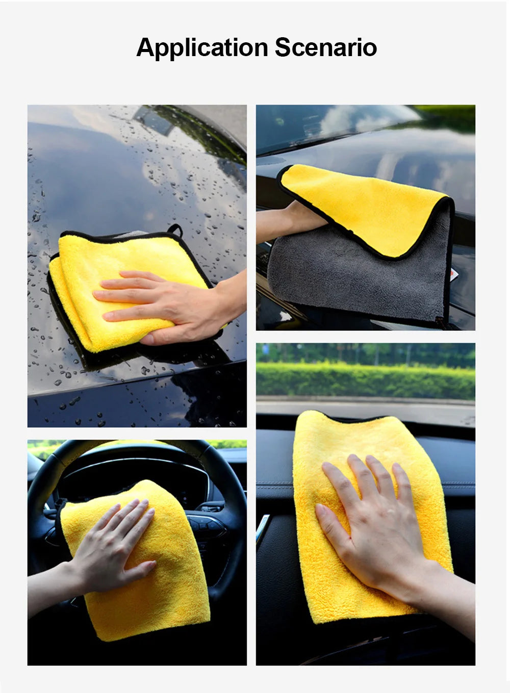 Multipurpose Microfiber Cleaning Cloth 60x30cm
