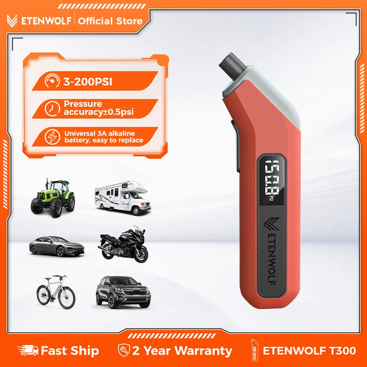 Digital Tire Pressure Gauge – 3–200 PSI