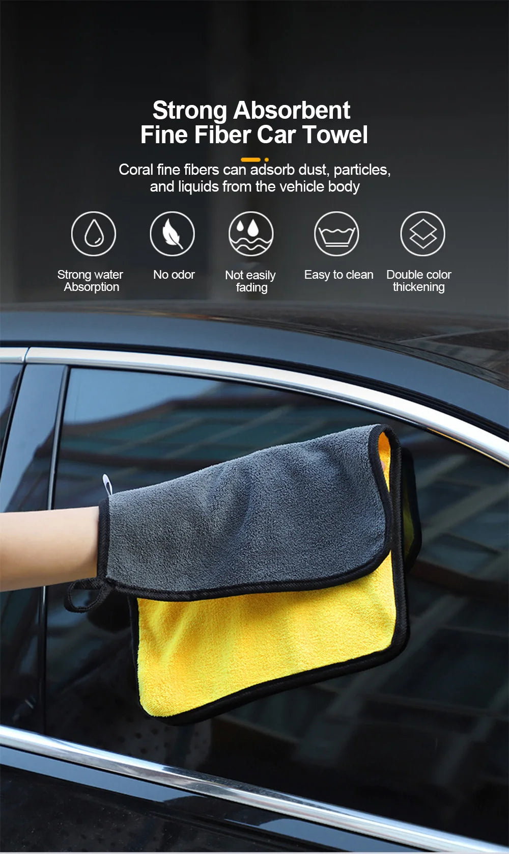 Multipurpose Microfiber Cleaning Cloth 60x30cm